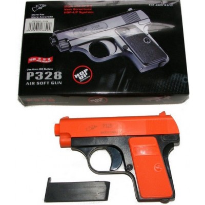 Double Eagle P328 Spring Powered Orange Plastic BB Gun Pistol Double Eagle P328 Spring Powered Orange Plastic BB Gun Pistol