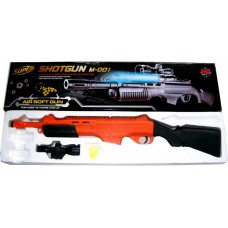M-001 Spring Powered (Low Power) Plastic Airsoft Pump Action BB Shotgun with Sight